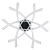 Designerski plafon natynkowy Pollock R63691132 LED 33W 3000K liniowy czarny