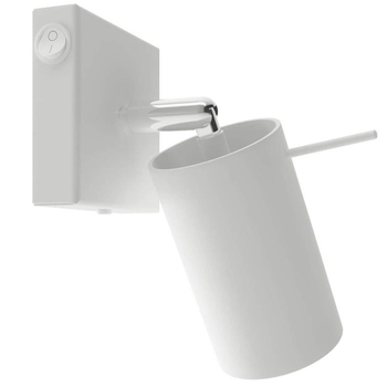 Biała lampa ścienna SL.1024 metalowy reflektorek do czytania