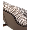 Nowoczesny bujany fotel w pepitke Fatty KH1501100351 beżowy