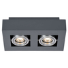 LAMPA sufitowa CASEMIRO IT8002S2-BK/AL Italux metalowa OPRAWA prostokątny SPOT czarny