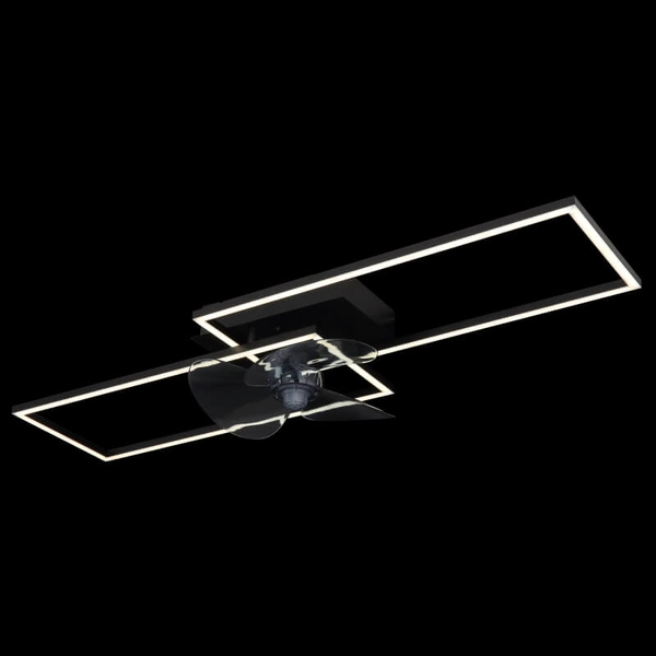 Lampowentylator sufitowy Tatjana 67243-30BF LED 38W CCT ściemnialny czarny