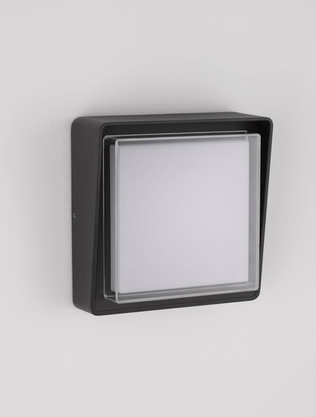 Elewacyjna lampa kwadratowa PAPANTLA LE71516 LED 10W 3000K grafitowa