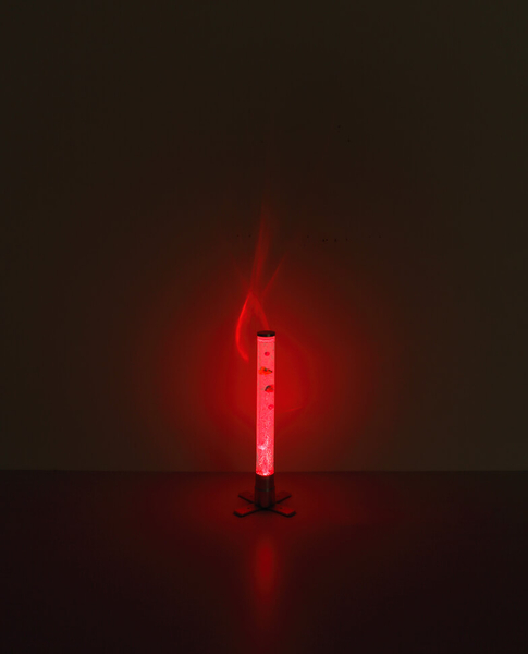 Dekoracyjna lampka podłogowa Mendoza z rybkami LED RGB 0,06W srebrna