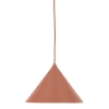 Minimalistyczna wisząca lampa Cono 6632 stożkowa pomarańczowy