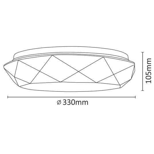 Plafon LAMPA sufitowa SELINA 308559 Polux natynkowa OPRAWA geometryczna LED 17W 4000K łazienkowa IP44 biała