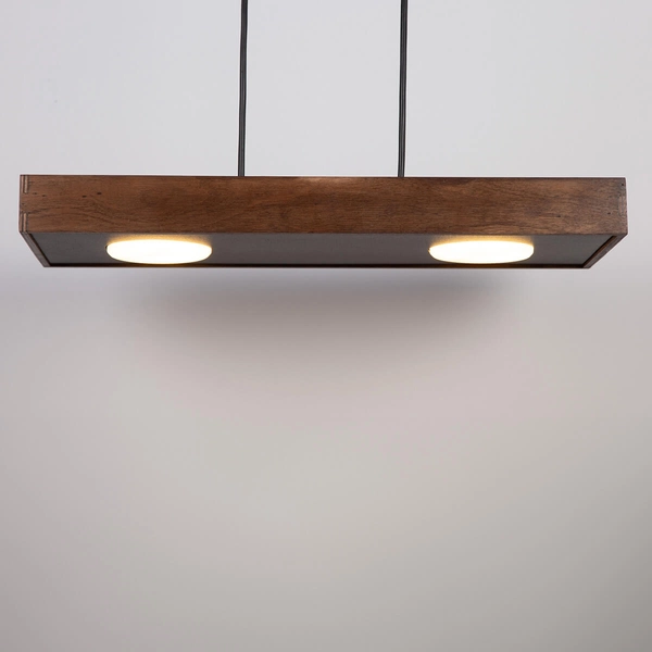 Zwisająca lampa belka Dalia 41004 Sigma nad stół czarna brązowa