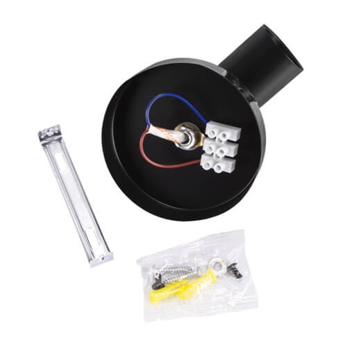 Regulowana LAMPA ścienna UNO 03813 Ideus metalowa OPRAWA kinkiet reflektorek czarny