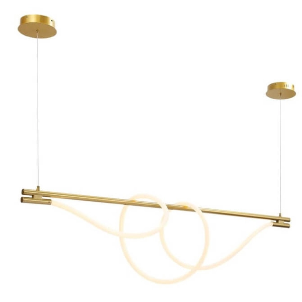 Lampa wisząca nad wyspę Spirali ABR-HILTON-SG-38W LED 45W 3000K złoty