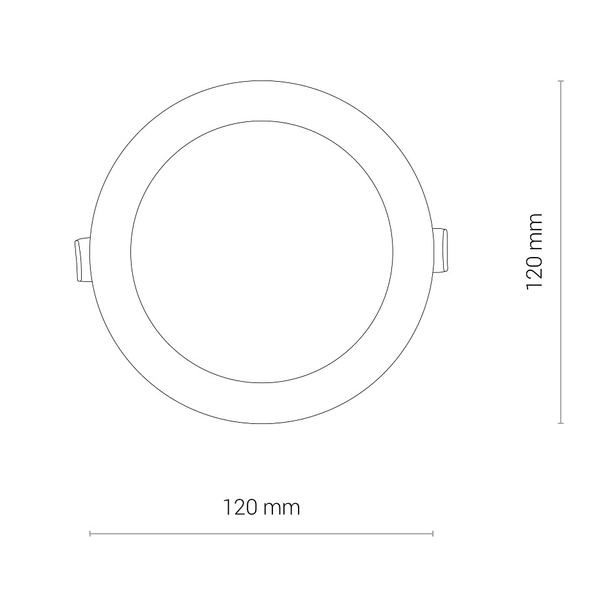 Sufitowa LAMPA łazienkowa KOS 8781 Nowodvorski wpust OPRAWA LED 8W 4000K okrągła IP44 biała