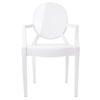 Kuchenne krzesło białe Louis 124.APC.BIALY King Home skandynawskie do jadalni