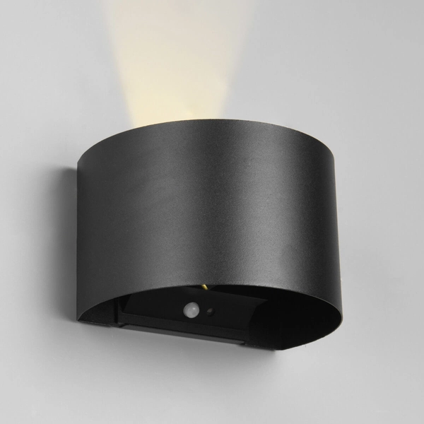 Elewacyjny kinkiet z czujnikiem Talent R27769132 LED 2W 3000K IP44 czarny