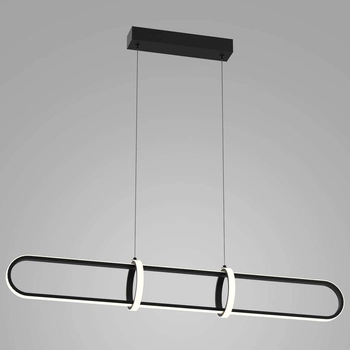 LAMPA wisząca CERRILA PND-29772750-1A-BK Italux geometryczna OPRAWA metalowy ZWIS art deco LED 31,2W 3000K czarny biały