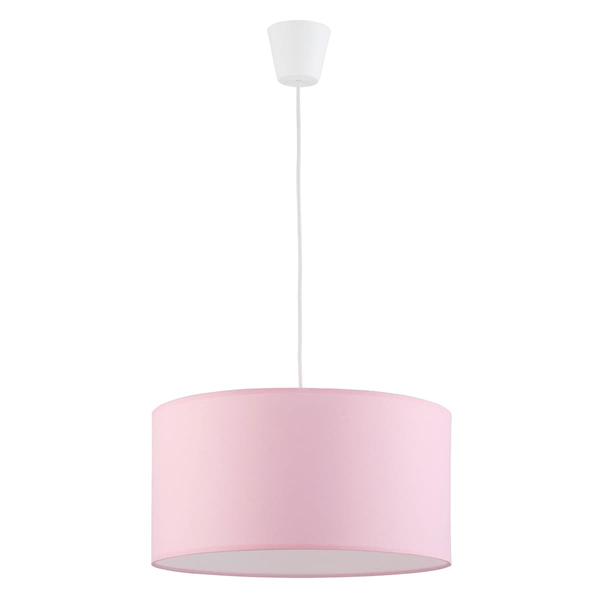Wisząca lampa dziecięca Rondo 3231 TK Lighting okrągła tkanina różowa