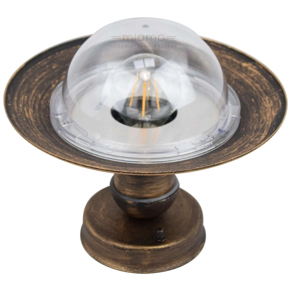 Zewnętrzna LAMPA sufitowa stropowa OSLO 8736 Rabalux industrialna OPRAWA ogrodowa outdoor IP44 antyczne złoto