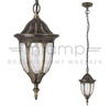 Wisząca LAMPA klasyczna MILANO 8374 Rabalux zewnętrzna OPRAWA ogrodowa ZWIS latarenka outdoor złoto antyczne
