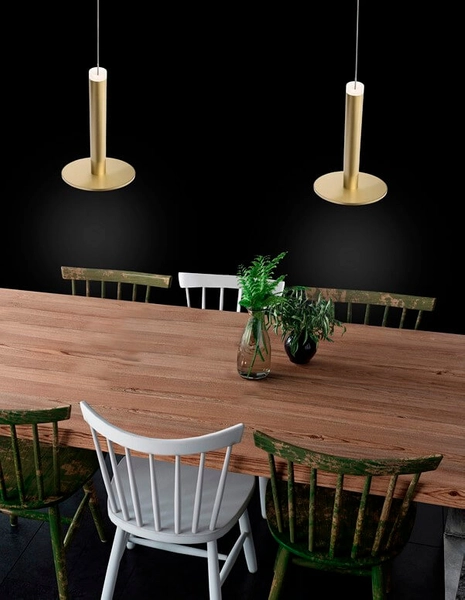 Wisząca lampa pokojowa Esquel do przedpokoju LED 11W 3000K złota