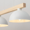 Podwójna lampa wisząca skandynawska Oslo 4713 TK Lighting drewniana biała