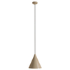 Stożkowa lampa wisząca Form 1108G17 Aldex nad wyspę kuchenną beżowa