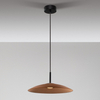 Wisząca lampa do kuchni PECA LE44274 LED 12W 3000K dysk czarna brązowa