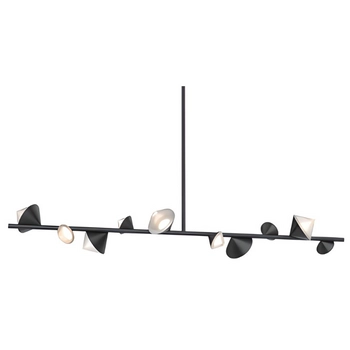 Dekoracyjna lampa wisząca Cone ST-10307-130 black Step LED 99W 3000K stożki czarne