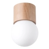 Sufitowa lampa kulista Boomo SL.1190 Sollux ball biała drewniana