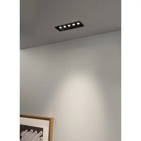 Lampa sufitowa podtynkowa CALINDA LE65121 LED 2W 3000K na taras IP32 czarny