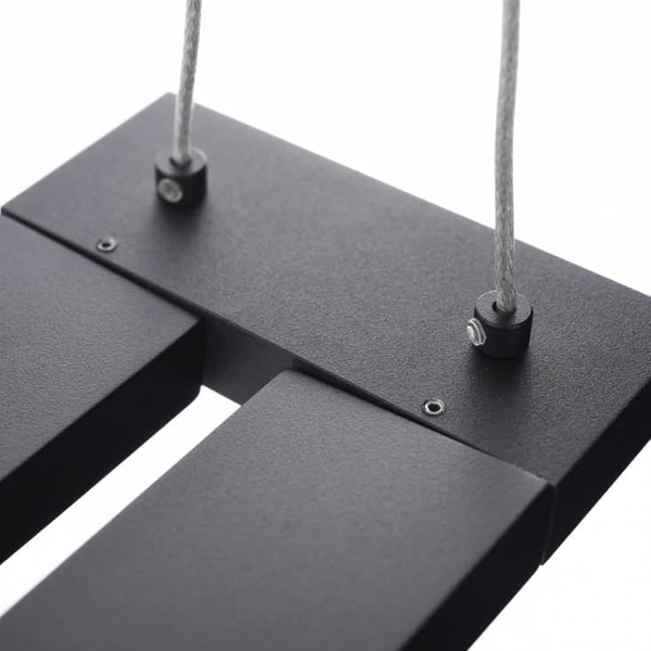 Minimalistyczna lampa wisząca Flash LED 54W 3000k czarna listwa