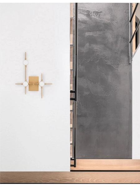 Ścienna lampa ledowa Azul do przedpokoju LED 7,2W 3000K kinkiet złoty