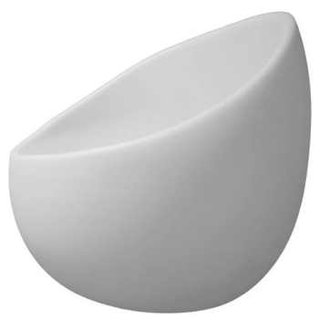 Owalny fotel tarasowy Comfy ES-SF001 Step LED 5W RGBW IP65 solarny biały