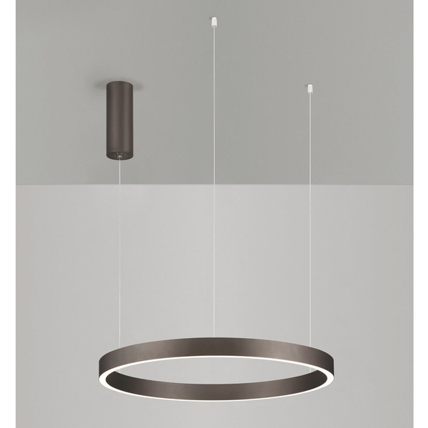 Salonowa lampa wisząca BARI LE44318 LED 60W 3000K pierścień brązowy