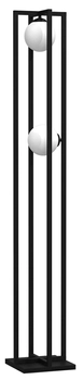 Podłogowa lampa stojąca Diego MLP8572 klatka czarna biała