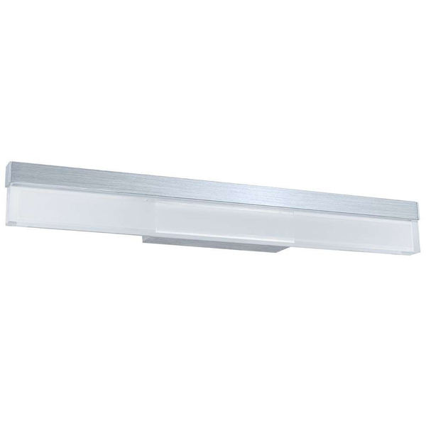 Kinkiet LAMPA ścienna EGON MB15152-01CL Italux metalowa OPRAWA listwa LED 12W 3000K prostokątna srebrna biała