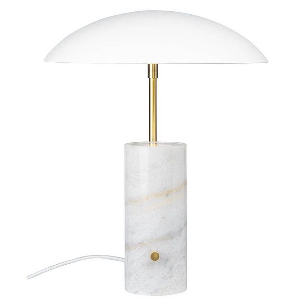 Nocna lampa glamour Mademoiselles 2220405001 marmurowa biały
