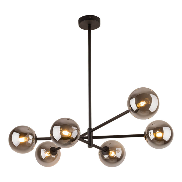 Przydymiona lampa sufitowa Sarius 6236 TK Lighting grafitowa czarna