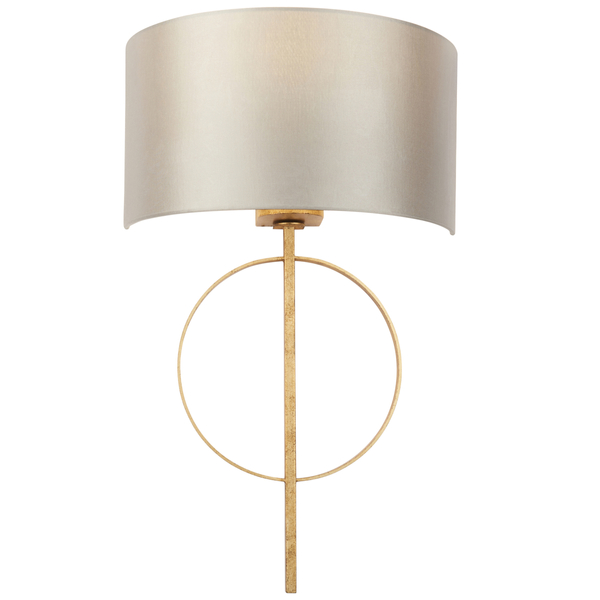 Kinkiet hampton z abażurem L&-195210 Light& nad łóżko antyczne złoto