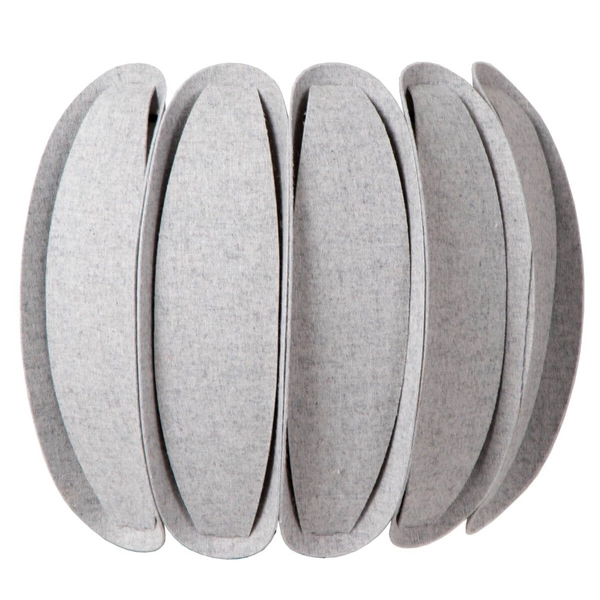 Sypialniany kinkiet ścienny Spencer 34245/01/36 filc szary