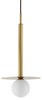 Lampa wisząca Art Deco URUAPAN LE42891 Luces Exclusivas kula do holu złota