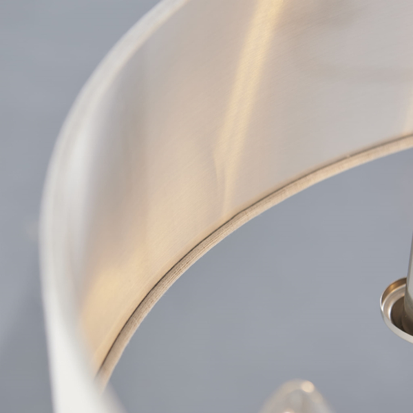 Wisząca lampa do salonu Highclere 94357 Endon na łańcuchu beż chrom