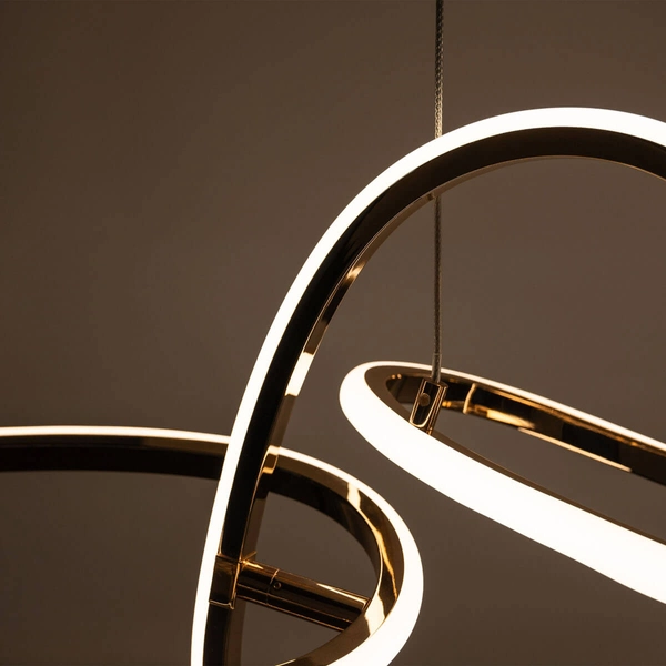 Wisząca lampa LED Cholet MD7361-5A-EGT Zumaline 56W 3000K nad stół złota