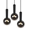 Kaskadowa lampa zwis CLAYTON 310390332 Trio kule do sypialni czarny