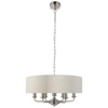 Wisząca lampa do salonu Highclere 94357 Endon na łańcuchu beż chrom
