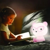 Lampka stołowa z włącznikiem Miś okularnik 327208 LED 2,5W USB różowa