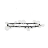 Wisząca lampa owalna ALURE MSE1501100550 molekuły przezroczyste czarne