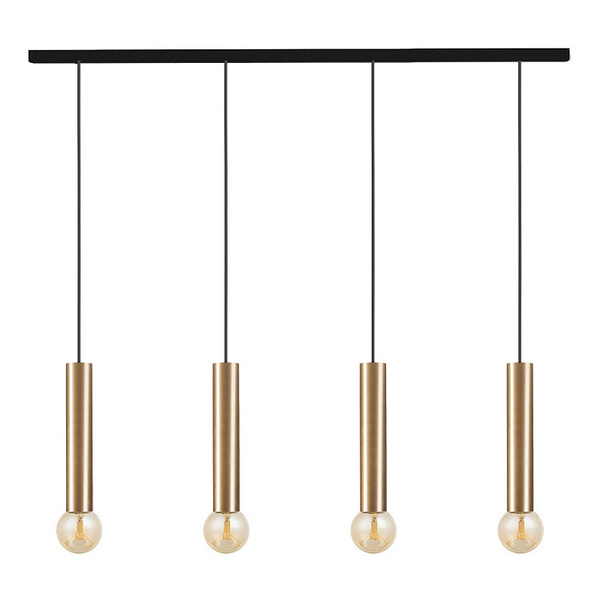 Metalowa lampa sypialniana Baton 7853 zwis na listwie mosiądz