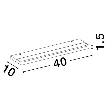 Podłużna lampa ścienna MALVIRA LE45544 LED 12W 3000K biała