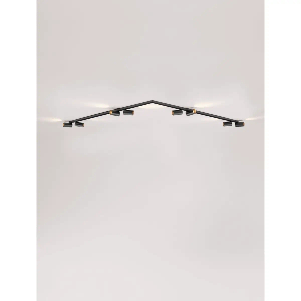 Modułowa lampa sufitowa CALDEMO LE45655 tuby metalowe czarne
