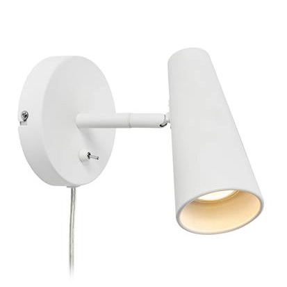 Biała lampa ścienna Crest 108199 metalowa do salonu regulowana