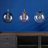 Lampa okrągła wisząca Ripple SP70-RIP8803 do salonu kula różowa brąz
