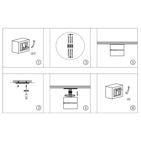 Regulowana lampa sufitowa Onda C024CL-L12B3K LED 12W czarna