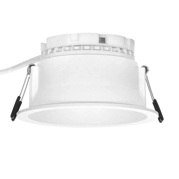 Sufitowy wpuszczany downlight Riga 1642 okrągły metalowy biały